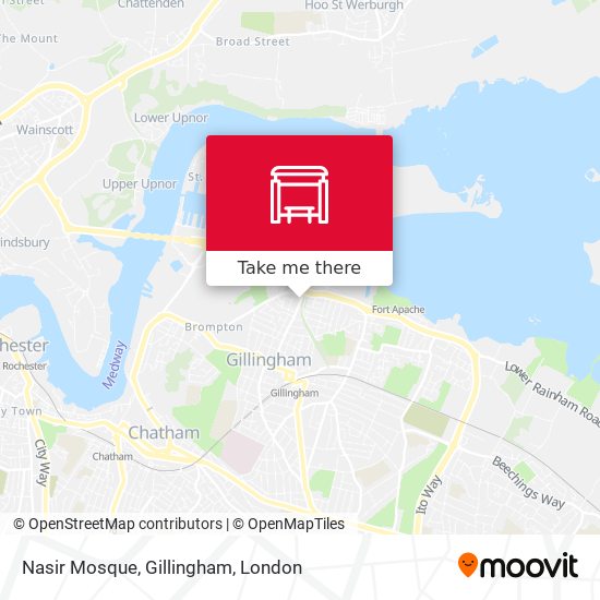 Nasir Mosque, Gillingham map