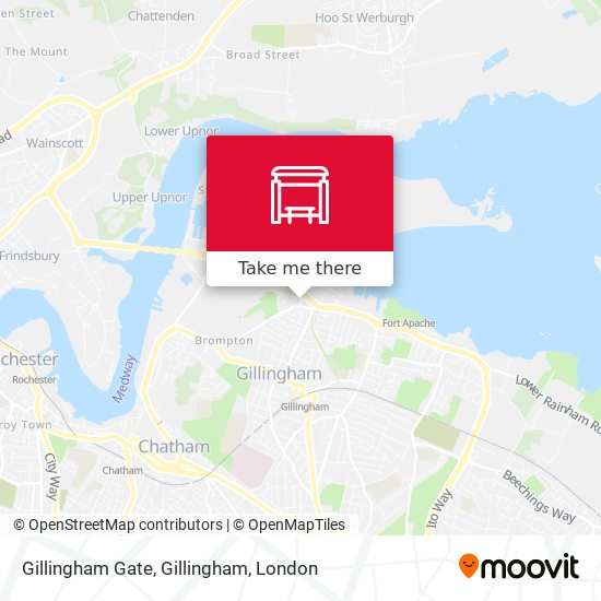 Gillingham Gate, Gillingham map