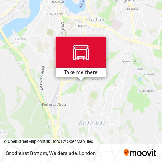 Snodhurst Bottom, Walderslade map