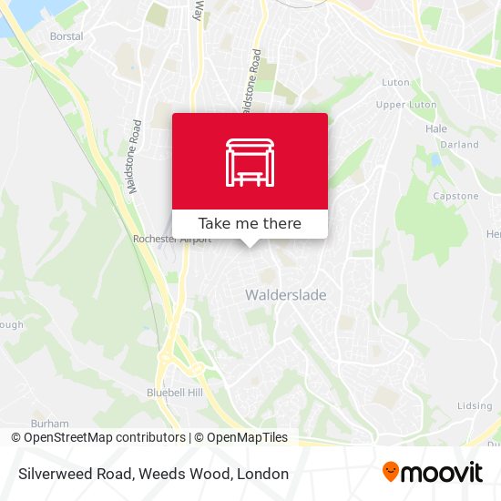 Silverweed Road, Weeds Wood map