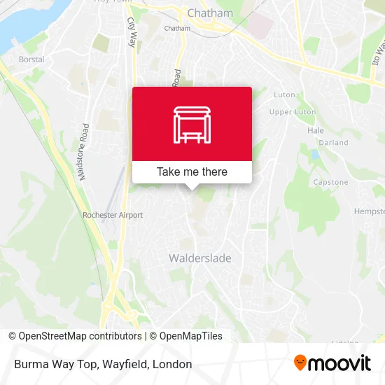 Burma Way Top, Wayfield map
