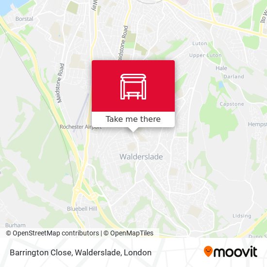 Barrington Close, Walderslade map
