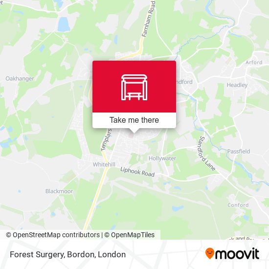 Forest Surgery, Bordon map