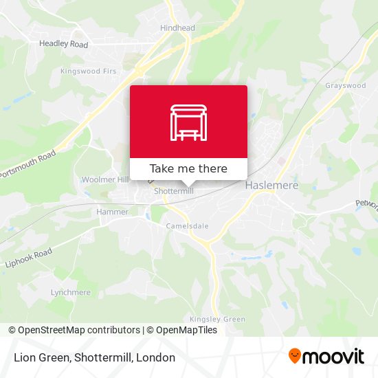 Lion Green, Shottermill map