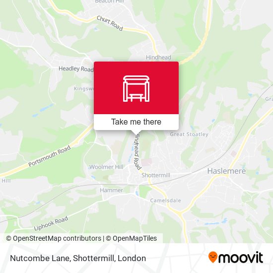 Nutcombe Lane, Shottermill map