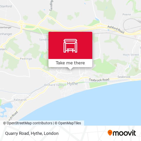 Quarry Road, Hythe map