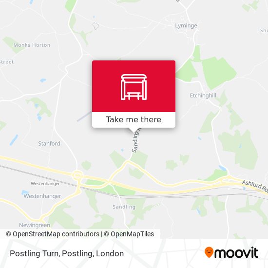 Postling Turn, Postling map