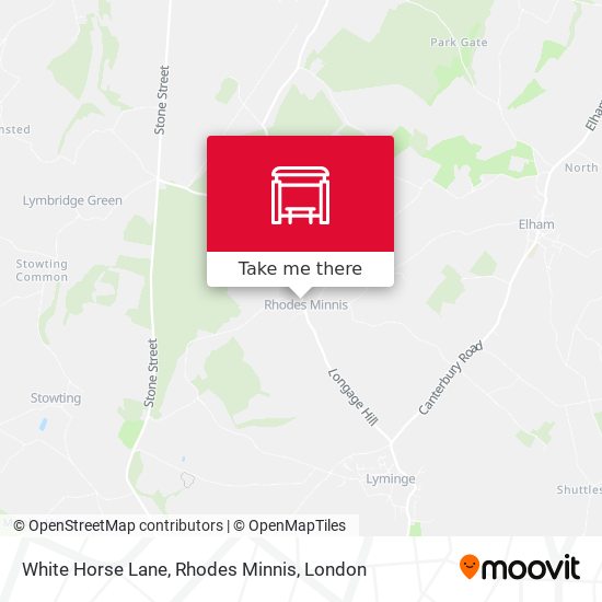 White Horse Lane, Rhodes Minnis map