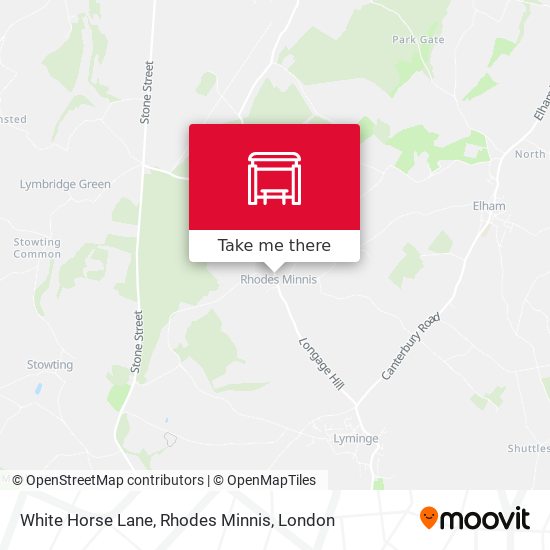 White Horse Lane, Rhodes Minnis map