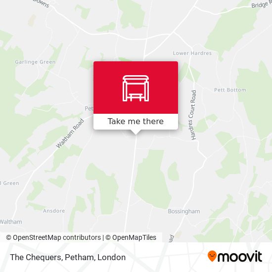 The Chequers, Petham map