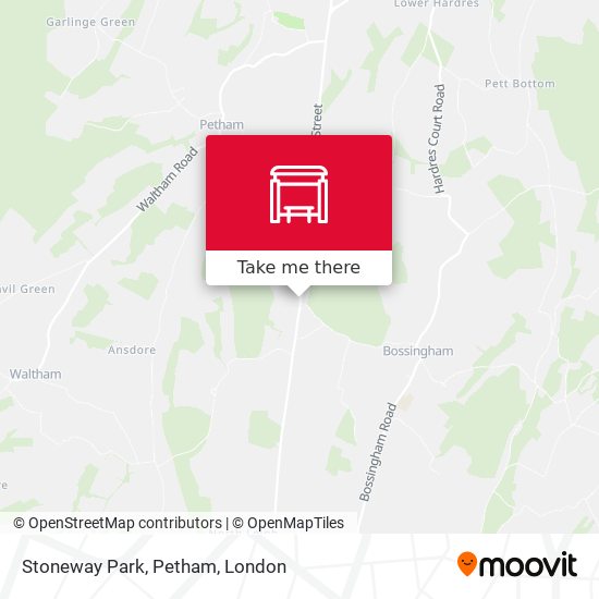 Stoneway Park, Petham map