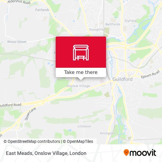 East Meads, Onslow Village map