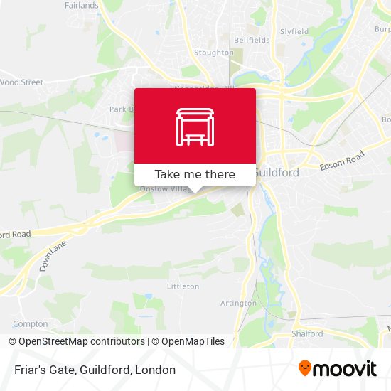 Friar's Gate, Guildford map