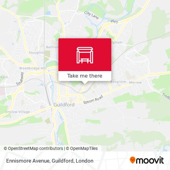 Ennismore Avenue, Guildford map
