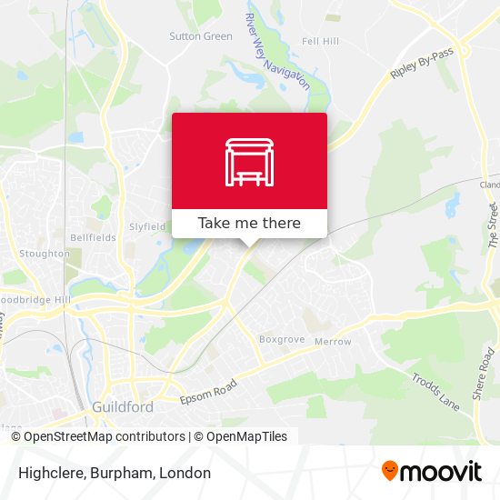 Highclere, Burpham map