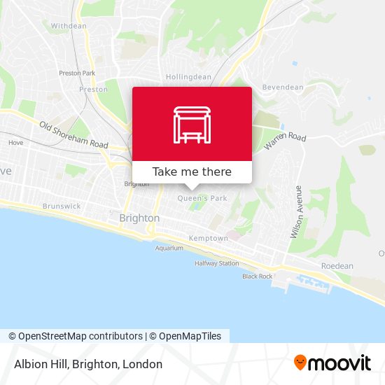 Albion Hill, Brighton map