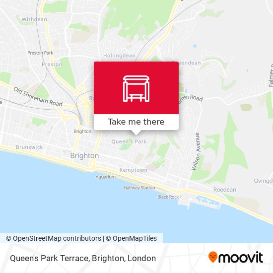 Queen's Park Terrace, Brighton map
