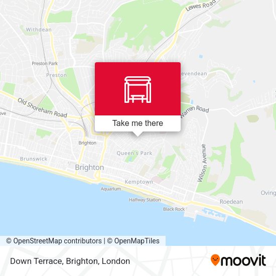 Down Terrace, Brighton map