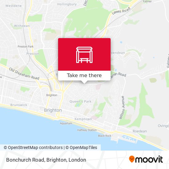 Bonchurch Road, Brighton map
