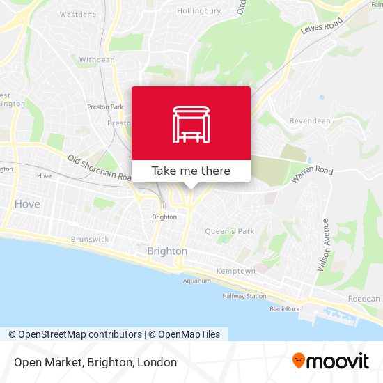 Open Market, Brighton map