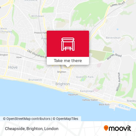 Cheapside, Brighton map