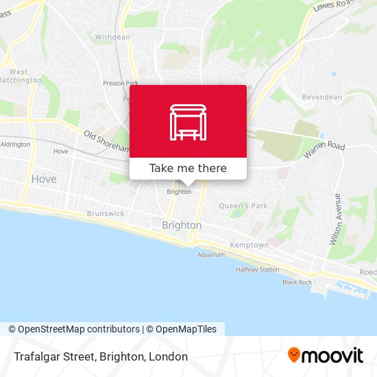 Trafalgar Street, Brighton map
