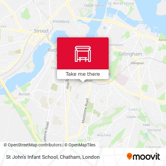 St John's Infant School, Chatham map