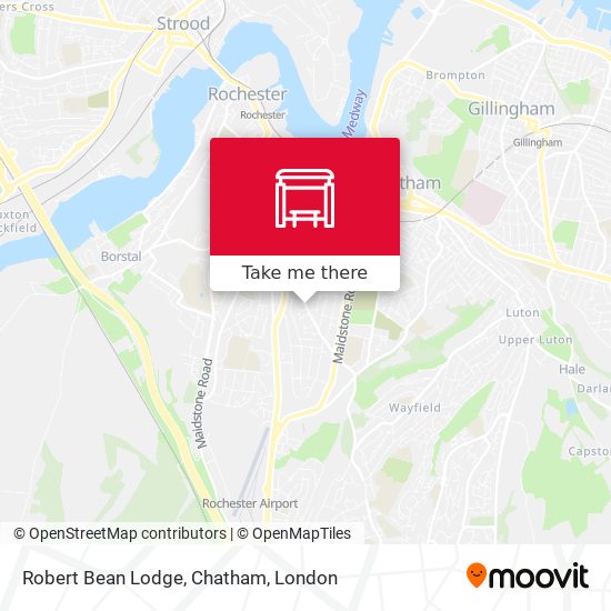 Robert Bean Lodge, Chatham map