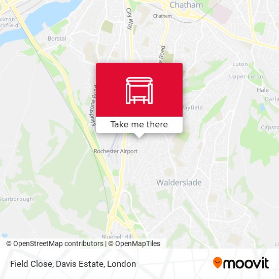 Field Close, Davis Estate map