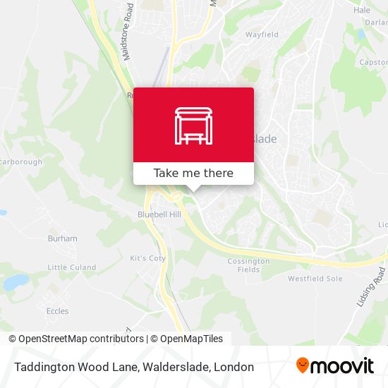Taddington Wood Lane, Walderslade map