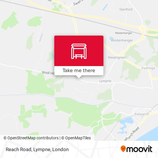 Reach Road, Lympne map