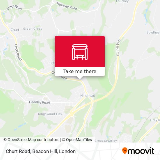 Churt Road, Beacon Hill map