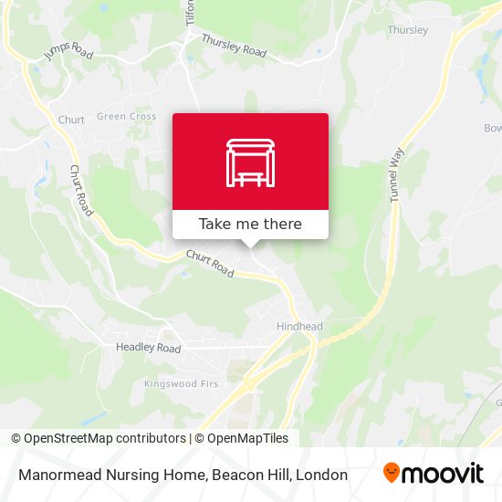 Manormead Nursing Home, Beacon Hill map