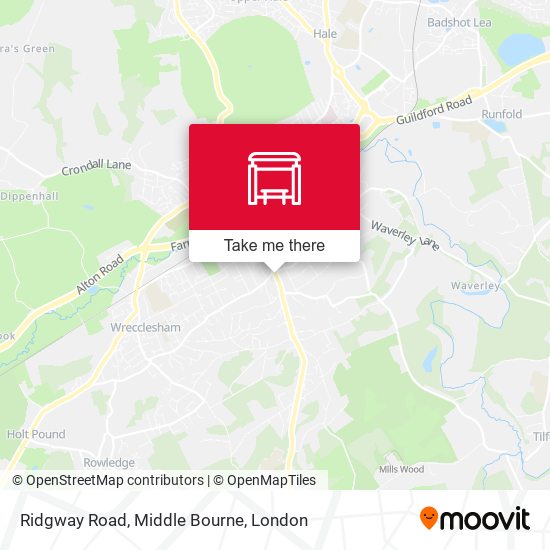 Ridgway Road, Middle Bourne map