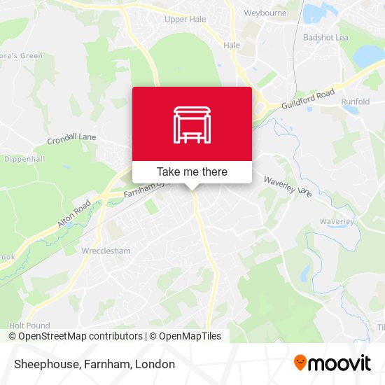 Sheephouse, Farnham map