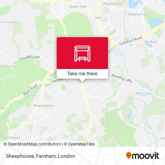 Sheephouse, Farnham map