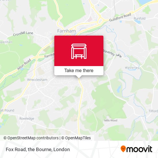 Fox Road, the Bourne map