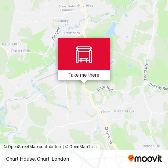 Churt House, Churt map