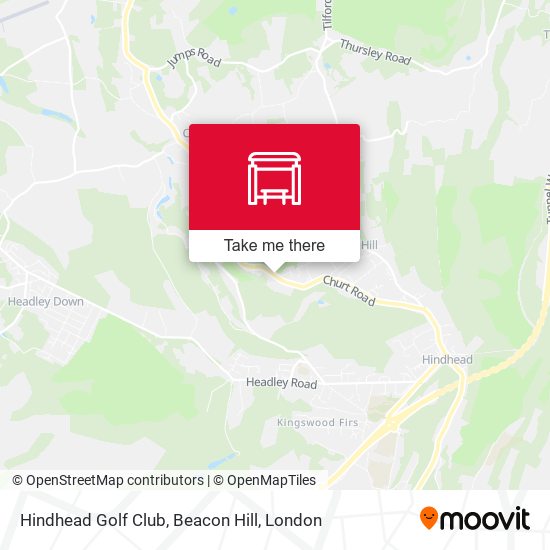 Hindhead Golf Club, Beacon Hill map
