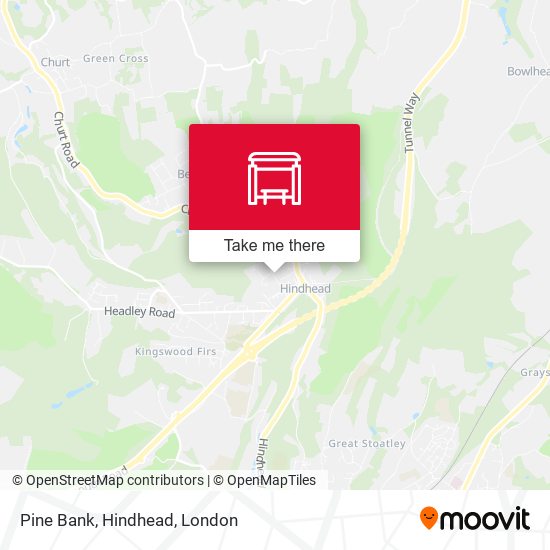 Pine Bank, Hindhead map