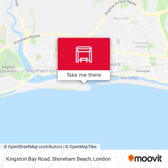 Kingston Bay Road, Shoreham Beach map
