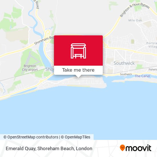 Emerald Quay, Shoreham Beach map