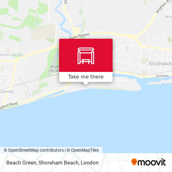 Beach Green, Shoreham Beach map
