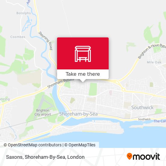 Saxons, Shoreham-By-Sea map
