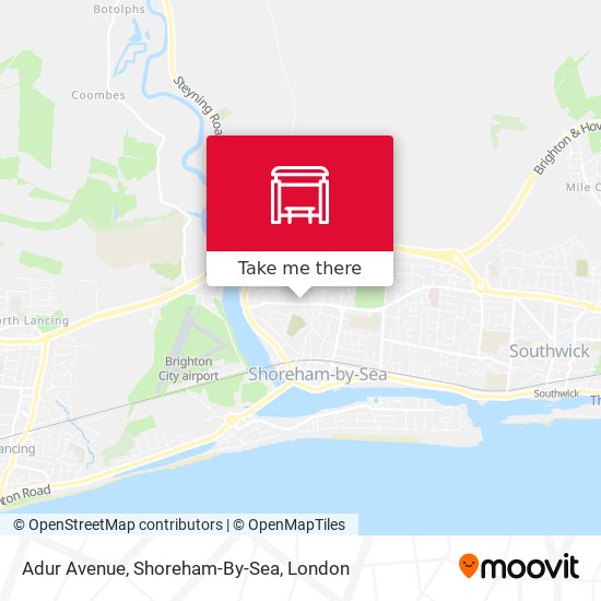 Adur Avenue, Shoreham-By-Sea map