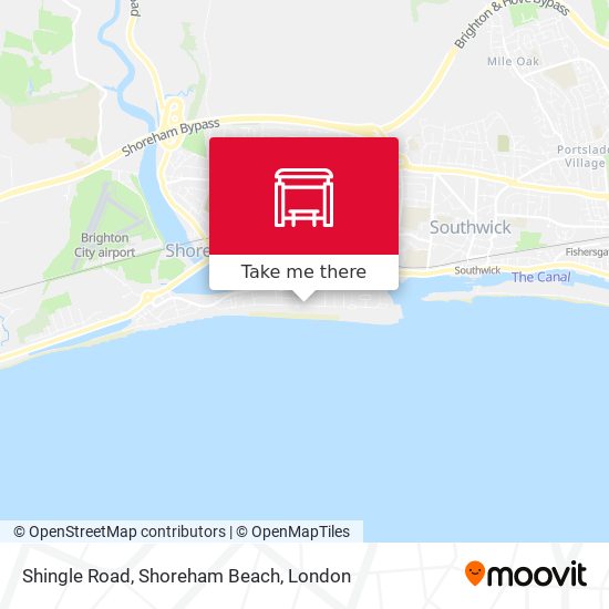 Shingle Road, Shoreham Beach map