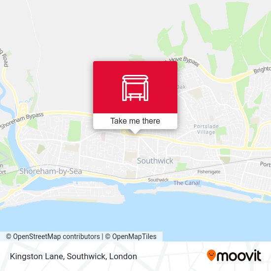 Kingston Lane, Southwick map