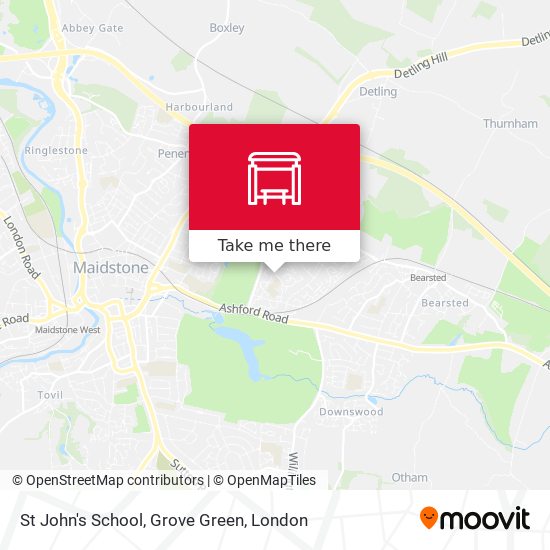St John's School, Grove Green map