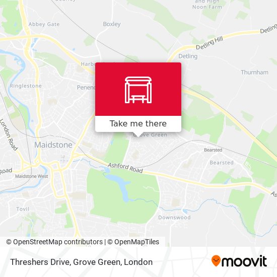 Threshers Drive, Grove Green map