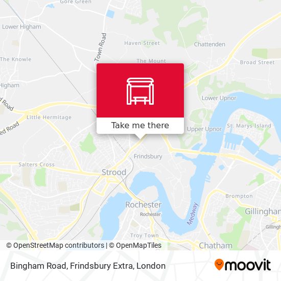Bingham Road, Frindsbury Extra map